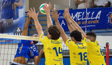 El CV Melilla Ciudad del Deporte cae con dignidad ante el CV Guaguas en su estreno en casa (0–3)