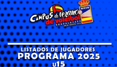 Publicados los listados de tecnificación U15 masculino y U15 femenino